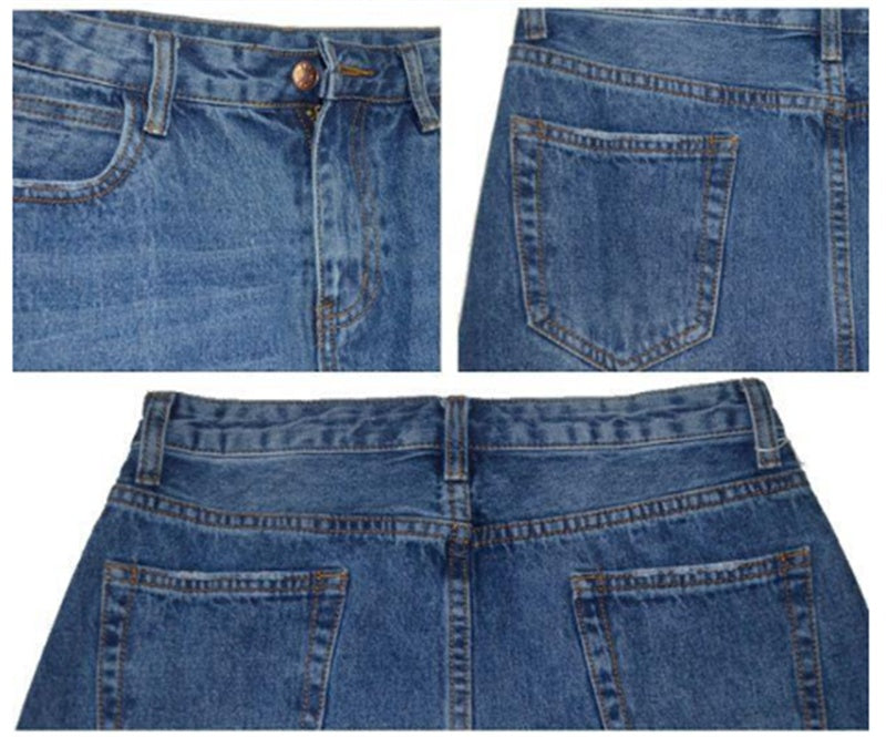 Lange Denim rok