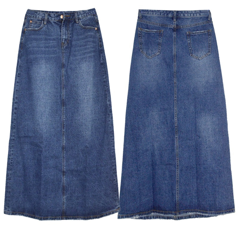 Lange Denim rok