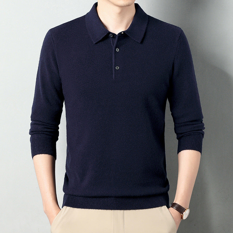 Winter Wool Lapel Long Sleeve Men