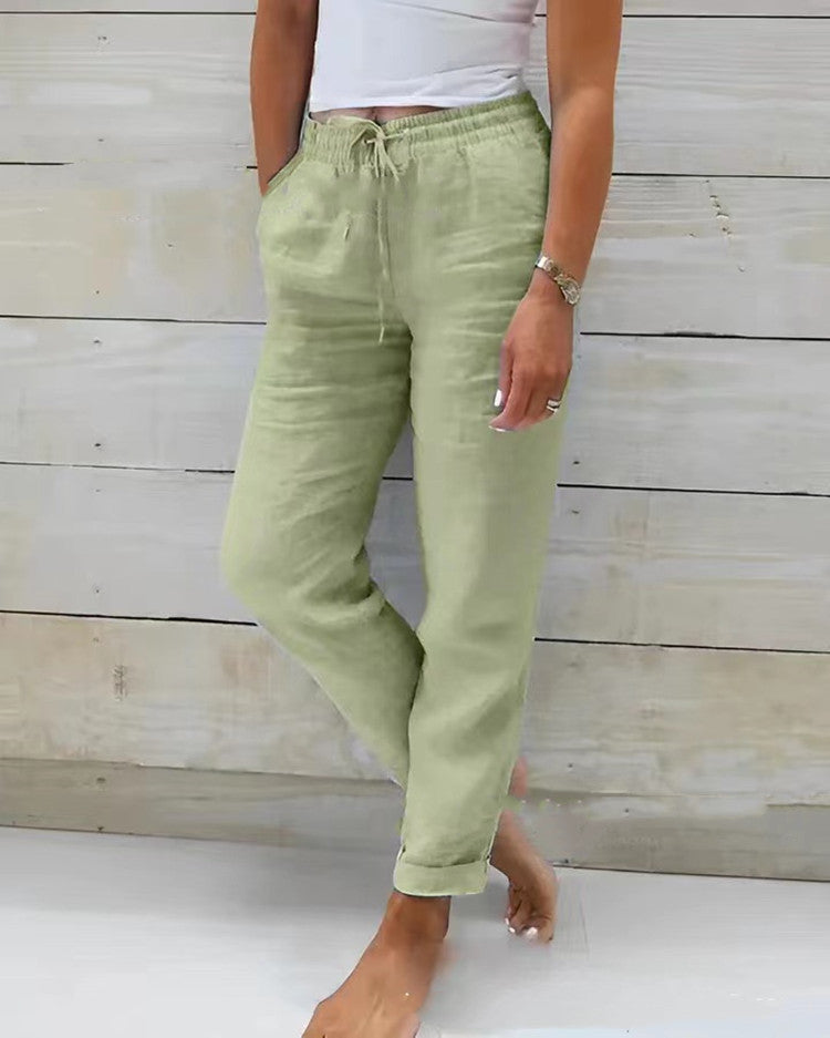 Damesbroek met hoge taille