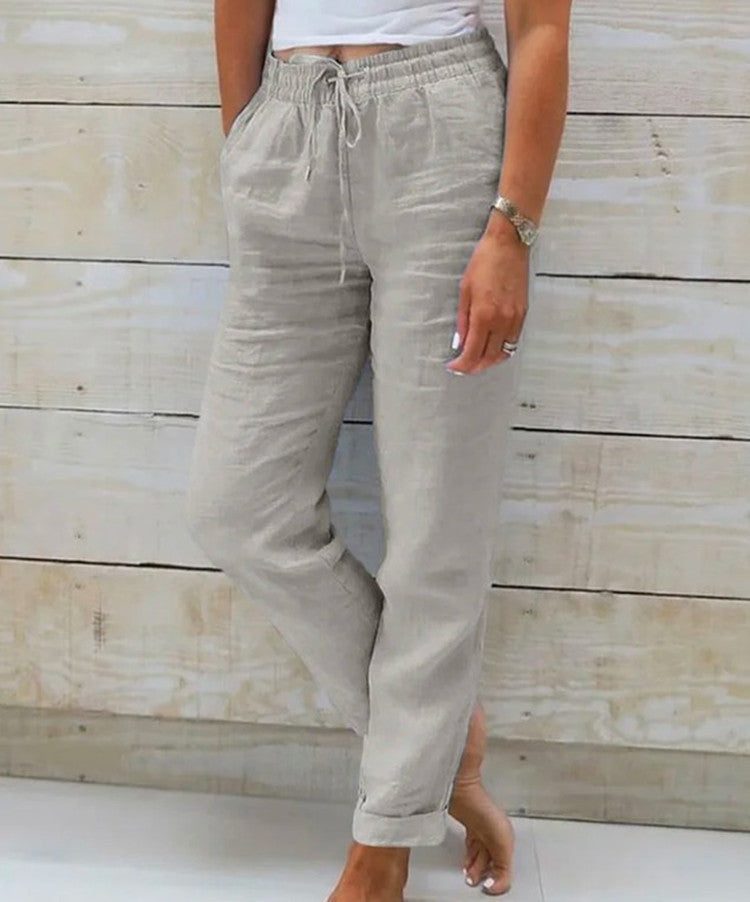 Damesbroek met hoge taille