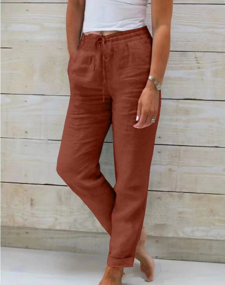 Damesbroek met hoge taille