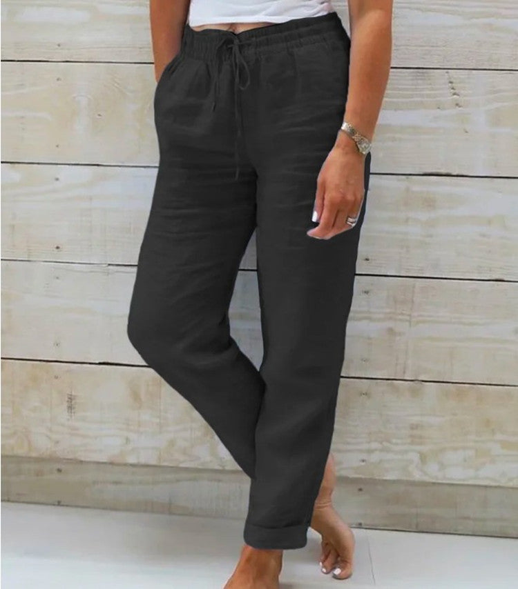 Damesbroek met hoge taille