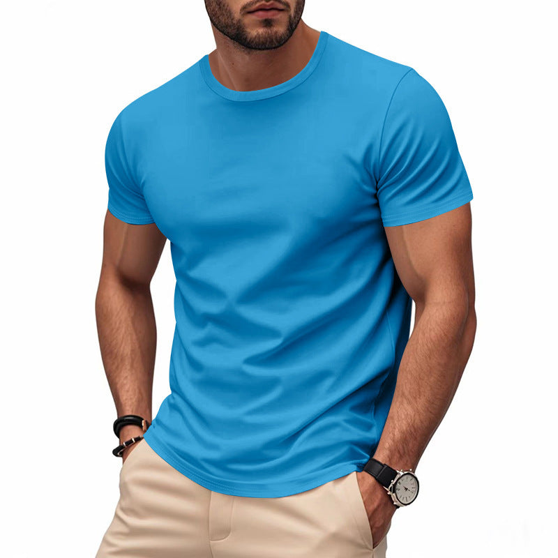 Workout T-shirt met ronde hals en korte mouwen