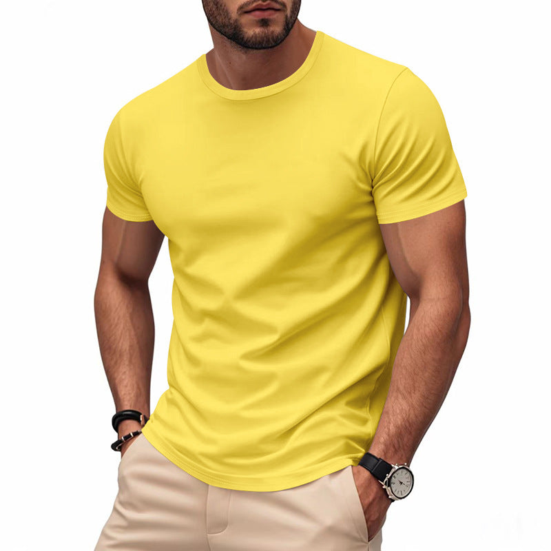 Workout T-shirt met ronde hals en korte mouwen