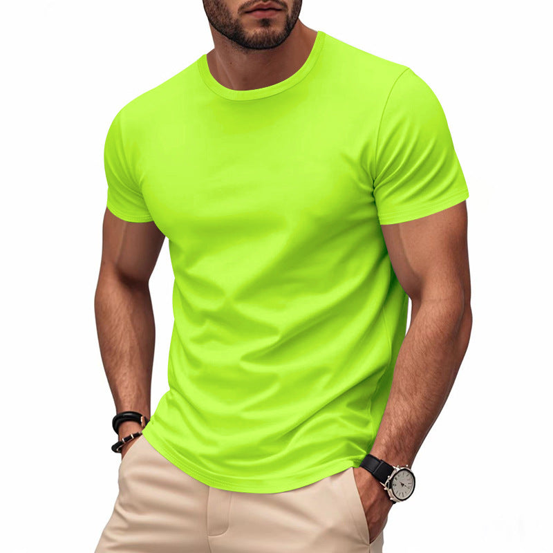 Workout T-shirt met ronde hals en korte mouwen