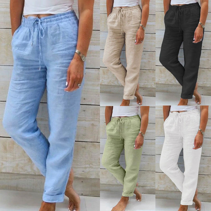 Damesbroek met hoge taille