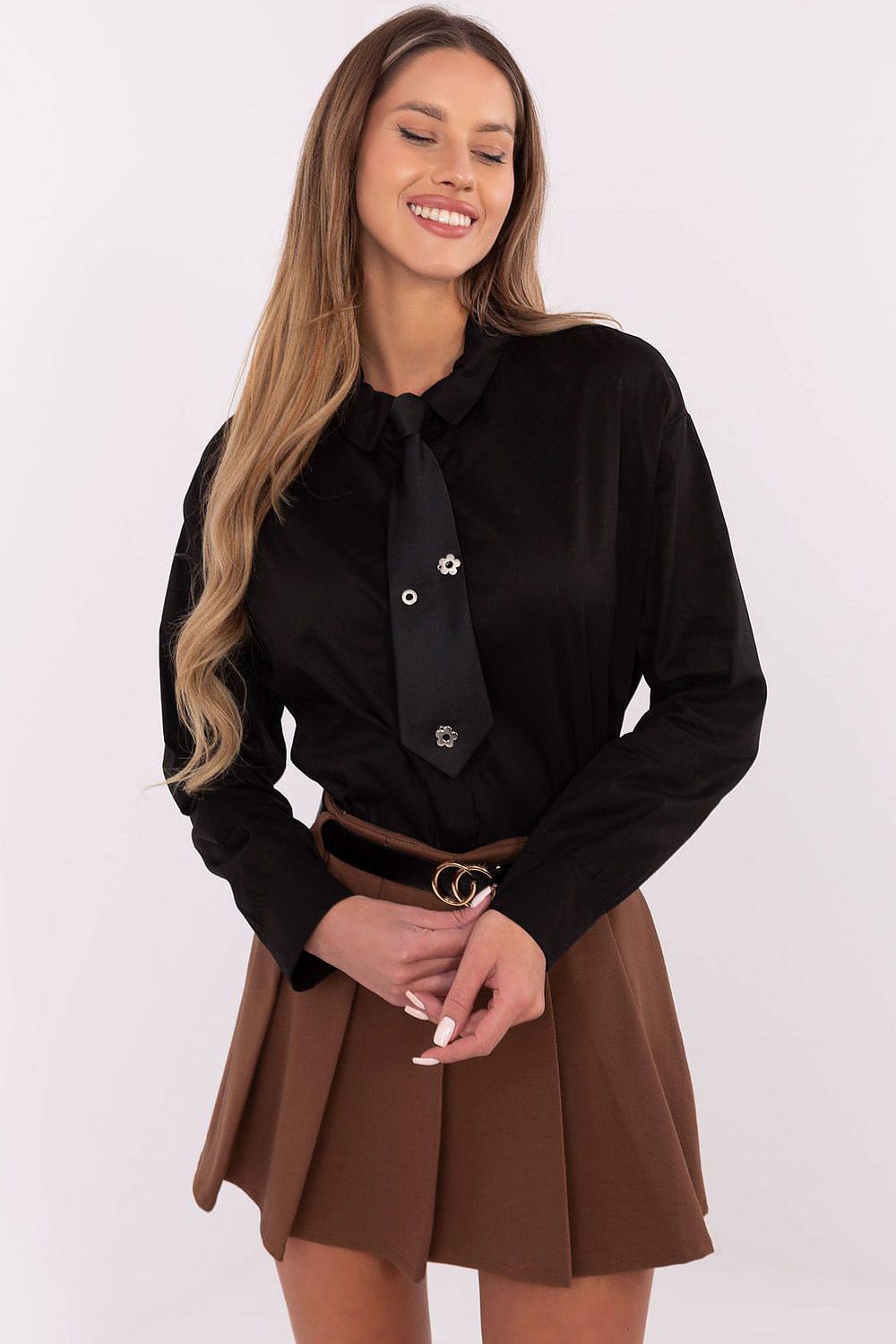 Overhemd met lange mouwen model 204397 Italy Moda
