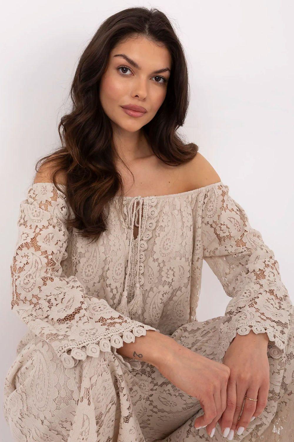 Blouse Italy Moda -beige - MiCa's Fashion & Lifestyle