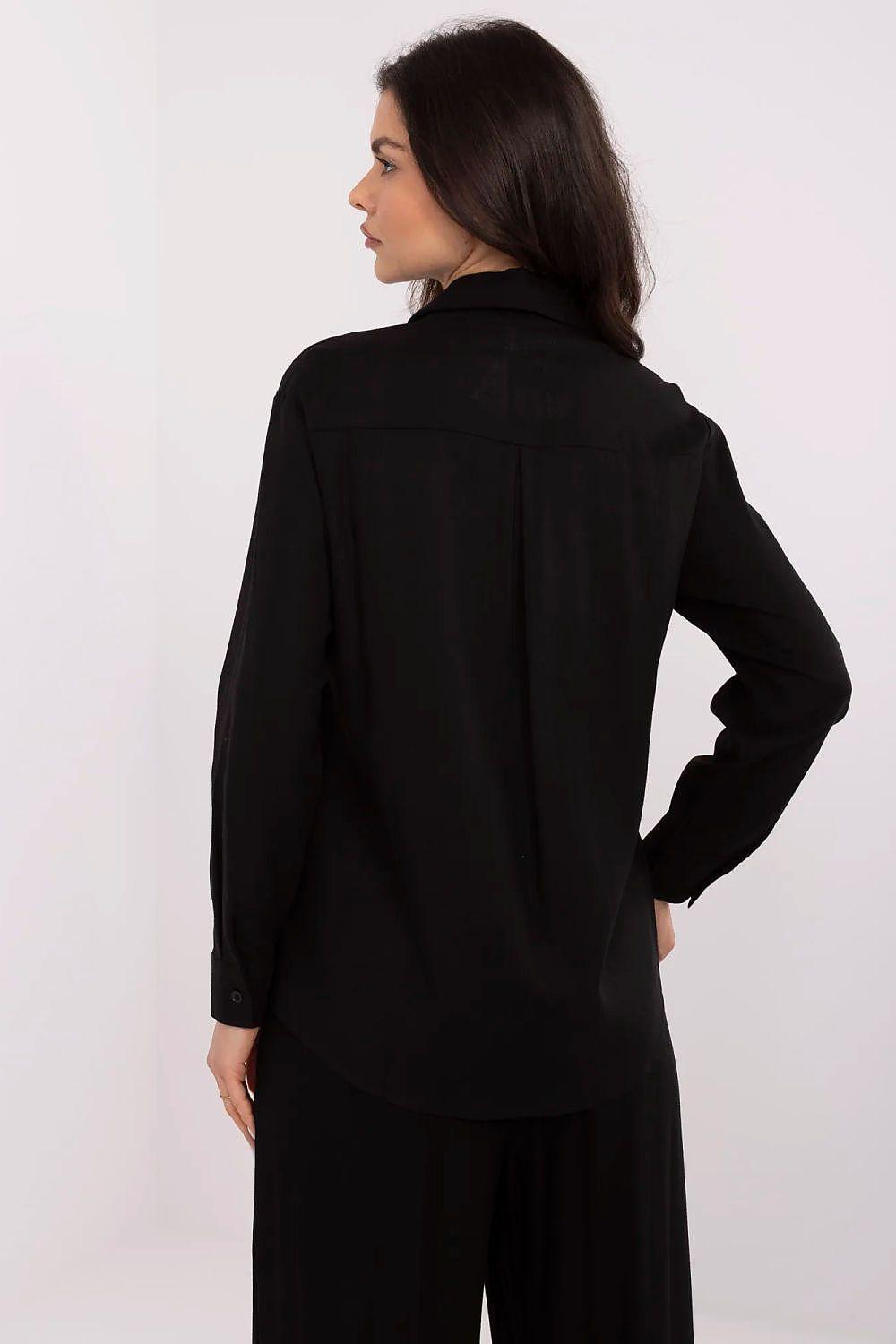 Overhemd met lange mouwen NM -zwart - MiCa's Fashion & Lifestyle