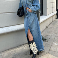 Casual denim rok