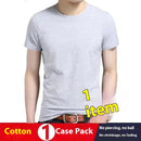 Short-sleeved T-shirt Solid Color Loose Round Neck