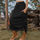 Denim casual midi-rok
