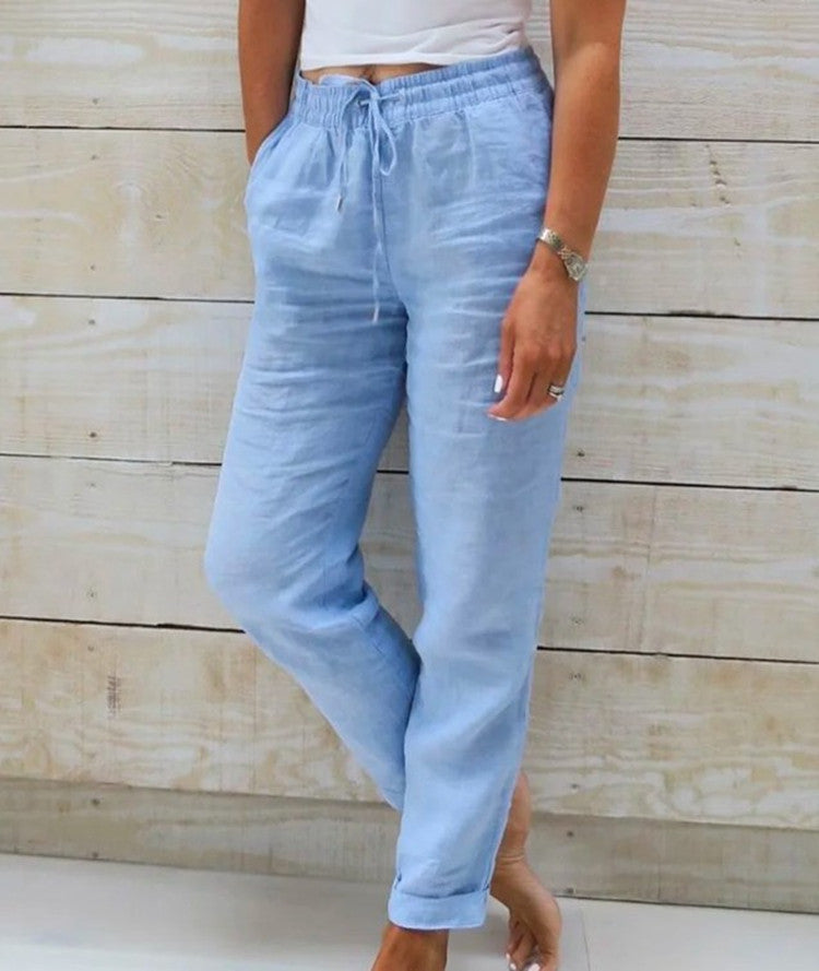 Damesbroek met hoge taille