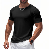 Workout T-shirt met ronde hals en korte mouwen