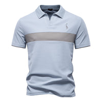 Deer Embroidered POLO Men's Lapel Short-sleeved T-shirt