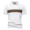 Deer Embroidered POLO Men's Lapel Short-sleeved T-shirt