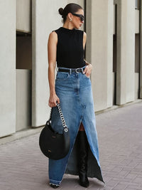 Casual denim rok