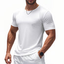 Workout T-shirt met ronde hals en korte mouwen