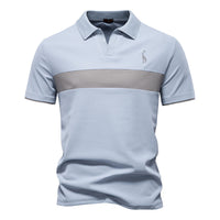 Deer Embroidered POLO Men's Lapel Short-sleeved T-shirt