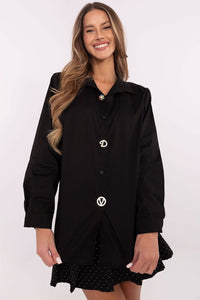  Overhemd met lange mouwen model 204396 Italy Moda 
