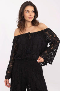 Blouse Italy Moda -zwart - MiCa's Fashion & Lifestyle