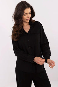 Overhemd met lange mouwen NM -zwart - MiCa's Fashion & Lifestyle