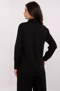 Overhemd met lange mouwen NM -zwart - MiCa's Fashion & Lifestyle
