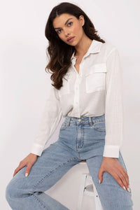 Overhemd met lange mouwen NM -Wit - MiCa's Fashion & Lifestyle