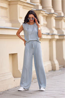 Grijs/ blauw blouse Roco Fashion - MiCa's Fashion & Lifestyle