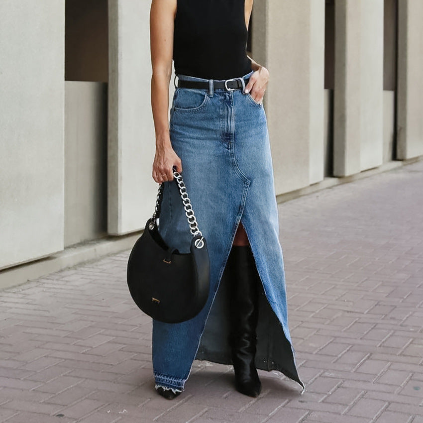 Casual denim rok