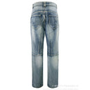 European And American Motorcycle Double Zipper Cycling Pants Four Seasons Slim Racing Anti-fall Jeans